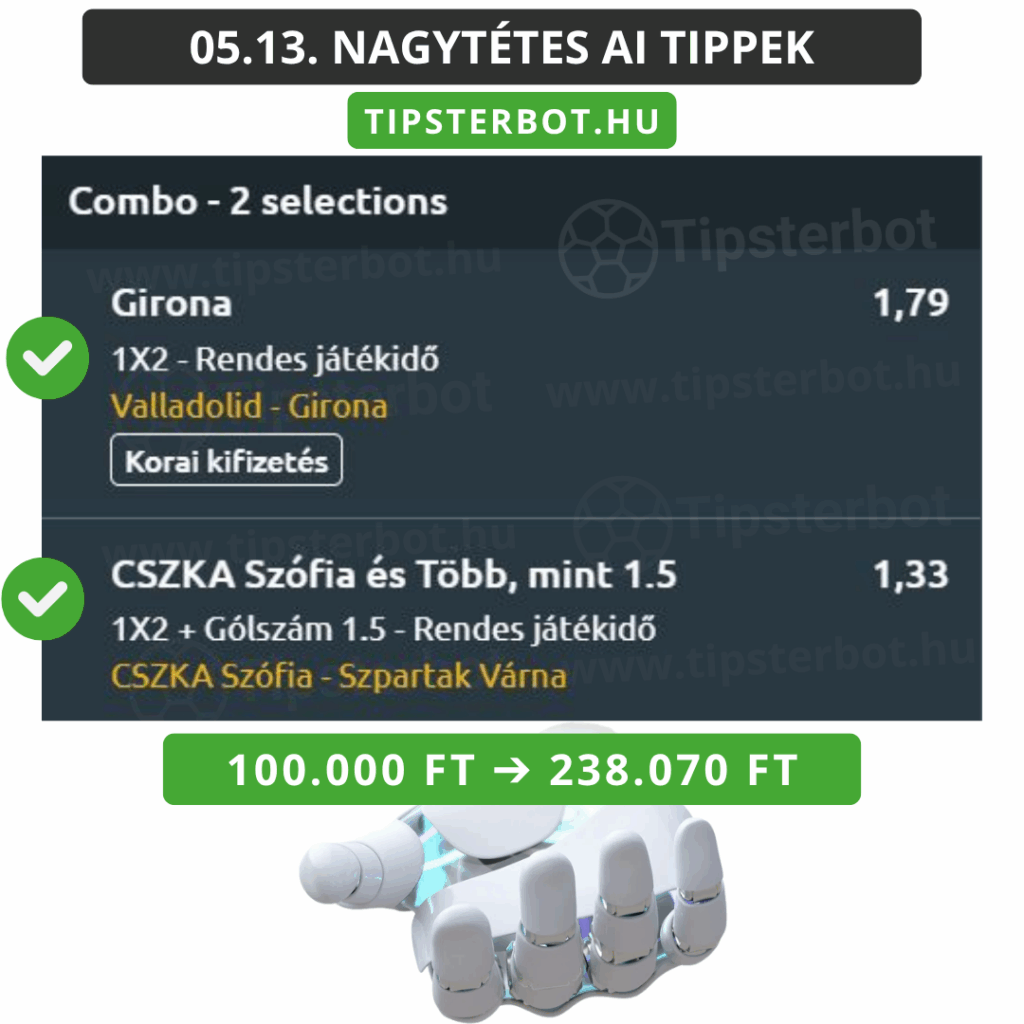 Mai AI Tippmix Tippek Ingyen Szelvény - 2025-05-14T132659.215
