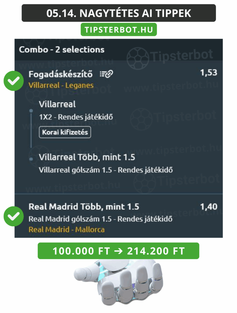 Mai AI Tippmix Tippek Ingyen Szelvény - 2025-05-15T140015.495