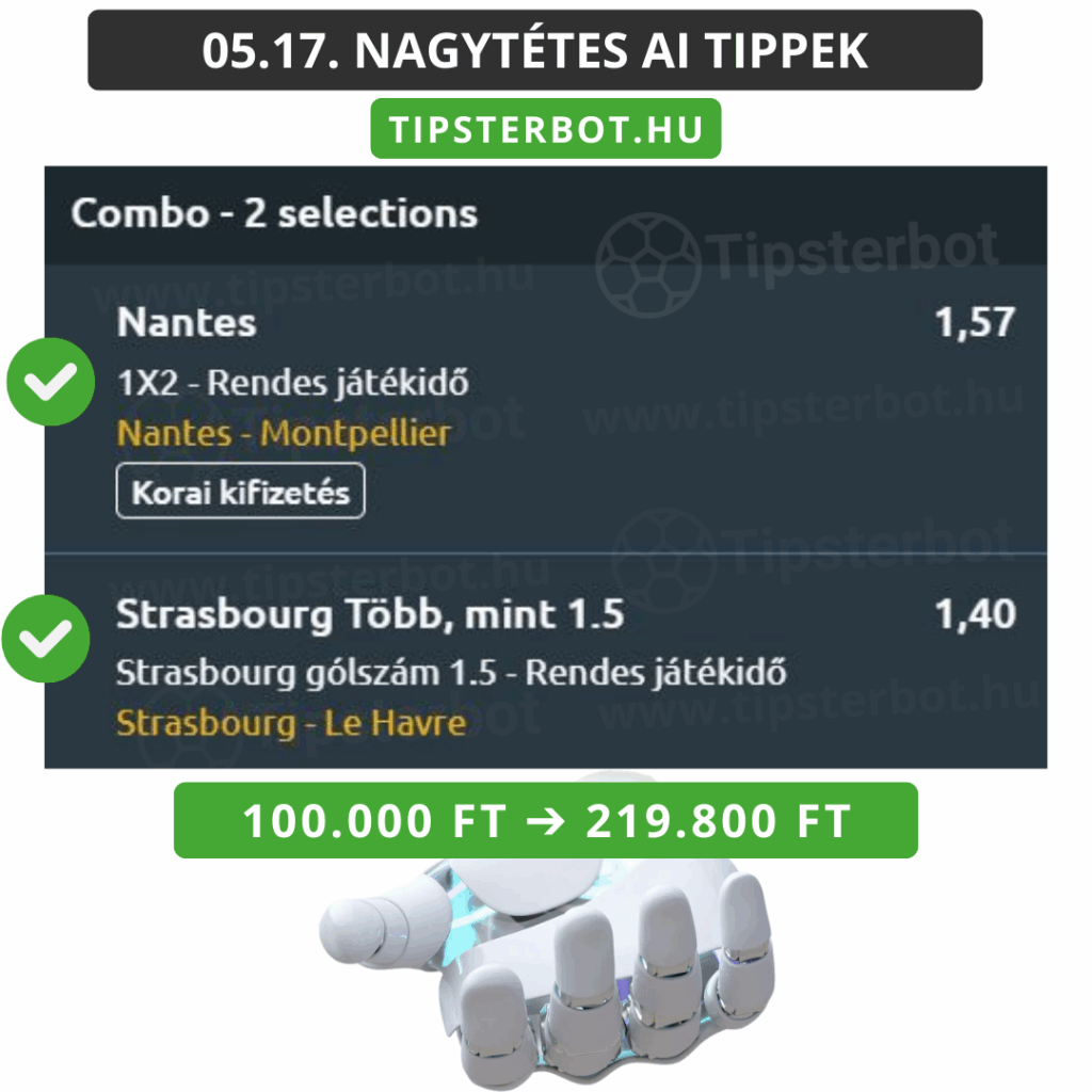 Mai AI Tippmix Tippek Ingyen Szelvény - 2025-05-18T082016.262