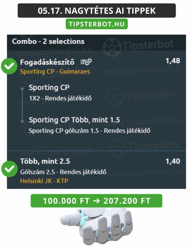 Mai AI Tippmix Tippek Ingyen Szelvény - 2025-05-18T082236.171