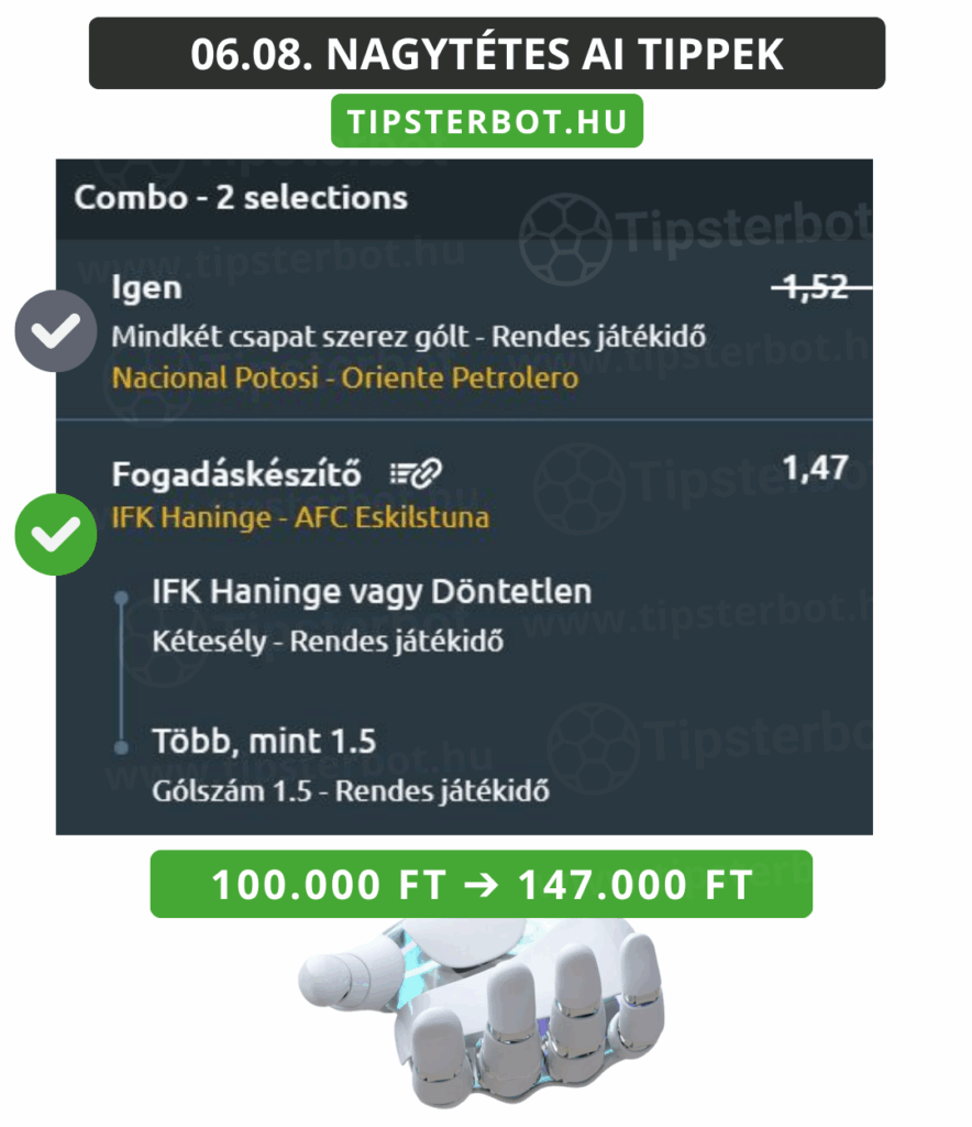 Mai AI Tippmix Tippek Ingyen Szelvény - 2025-06-09T075417.654
