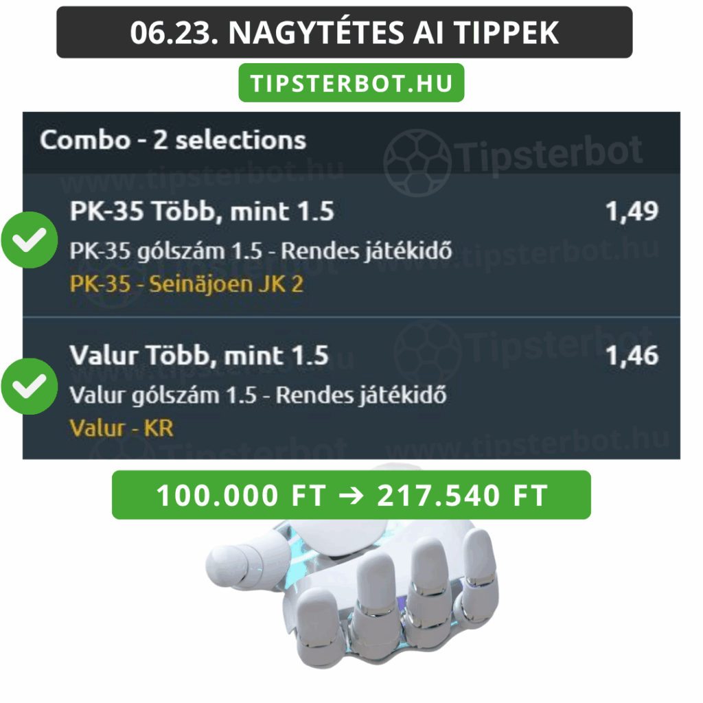 Mai AI Tippmix Tippek Ingyen Szelvény - 2025-06-24T102937.488