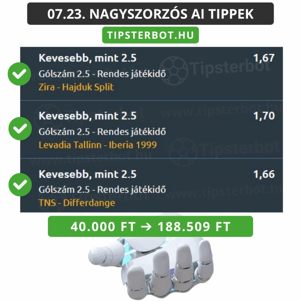 Mai AI Tippmix Tippek Ingyen Szelvény - 2025-07-24T083828.587