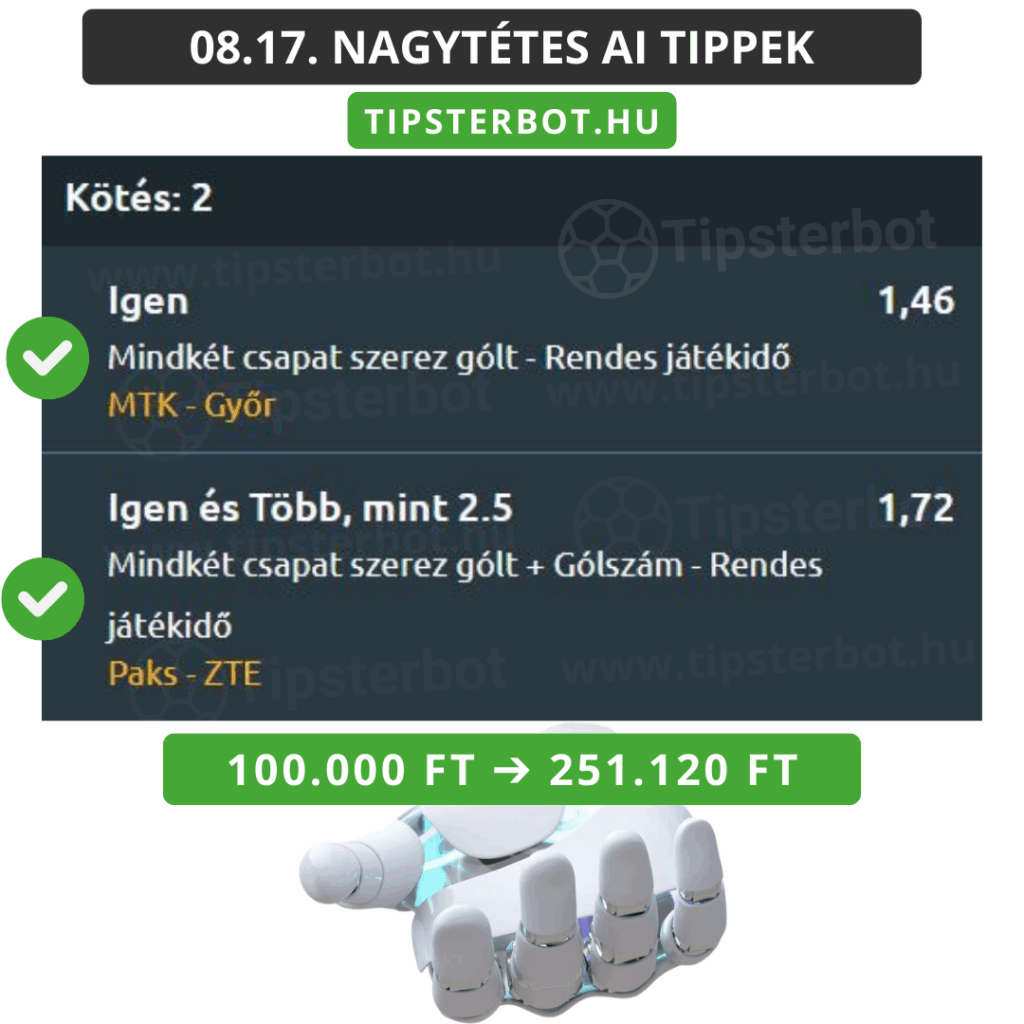 Mai AI Tippmix Tippek Ingyen Szelvény - 2025-08-18T094905.085