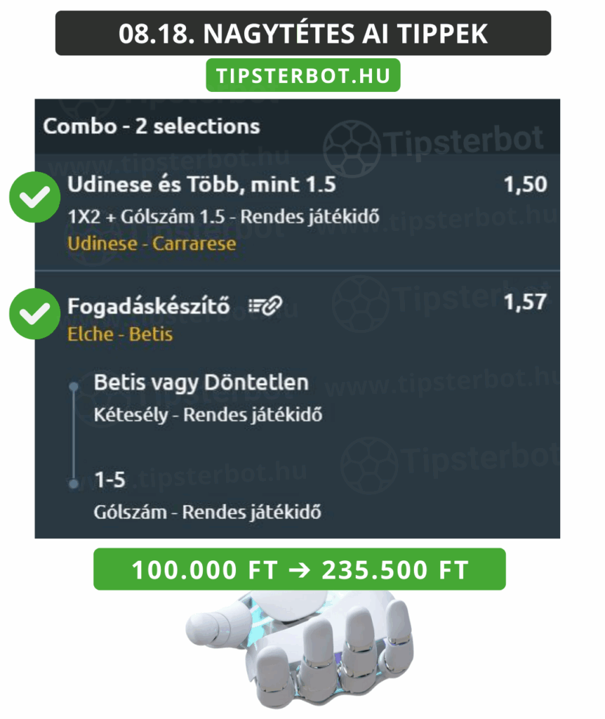 Mai AI Tippmix Tippek Ingyen Szelvény - 2025-08-19T111031.038