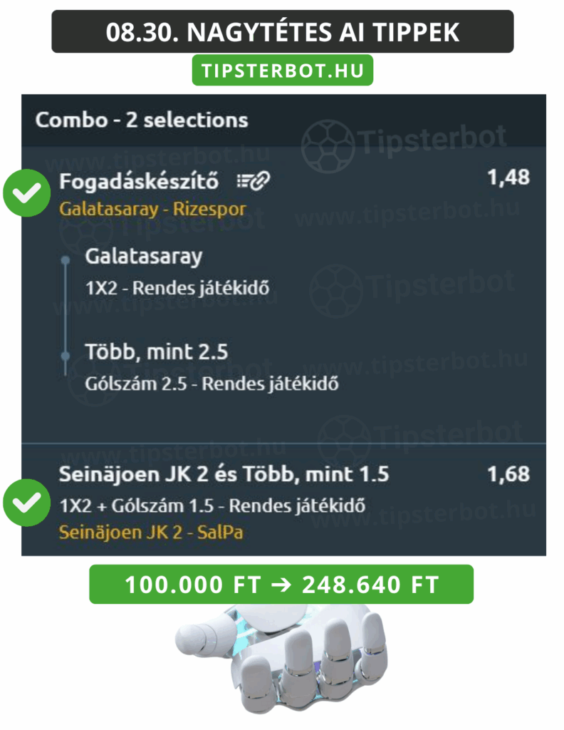 Mai AI Tippmix Tippek Ingyen Szelvény - 2025-08-31T104250.775