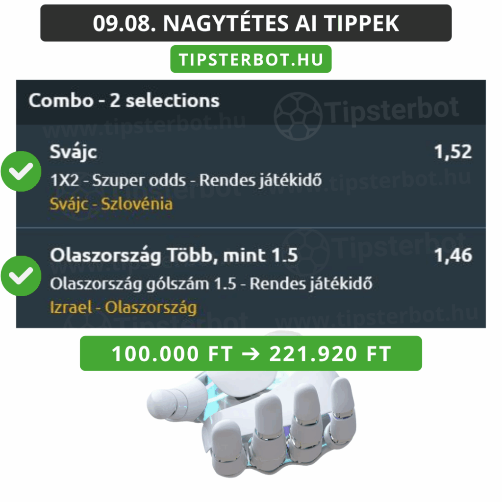 Mai AI Tippmix Tippek Ingyen Szelvény - 2025-09-09T105524.574
