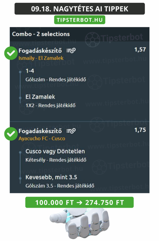 Mai AI Tippmix Tippek Ingyen Szelvény - 2025-09-19T090419.868