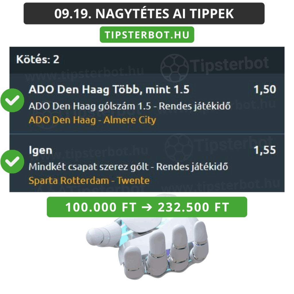 Mai AI Tippmix Tippek Ingyen Szelvény - 2025-09-20T074658.026