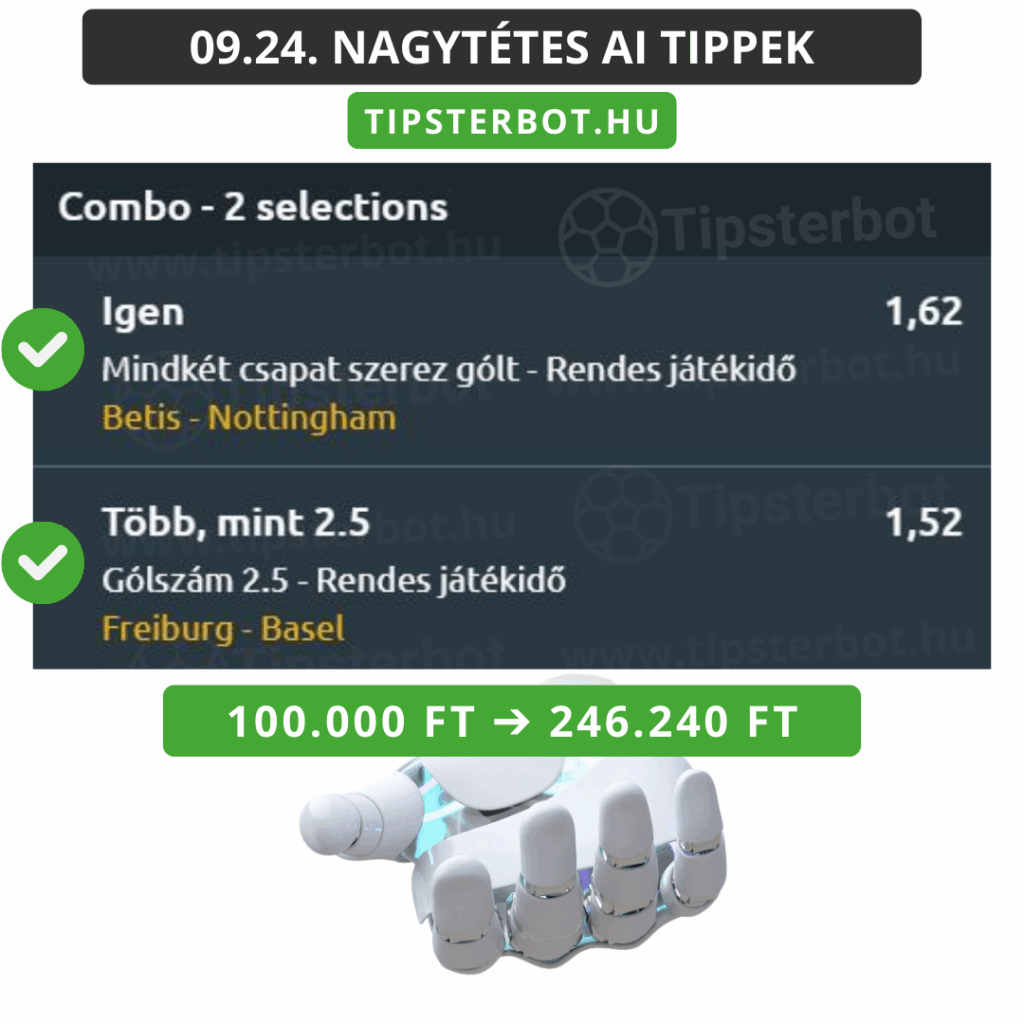 Mai AI Tippmix Tippek Ingyen Szelvény - 2025-09-25T113733.321