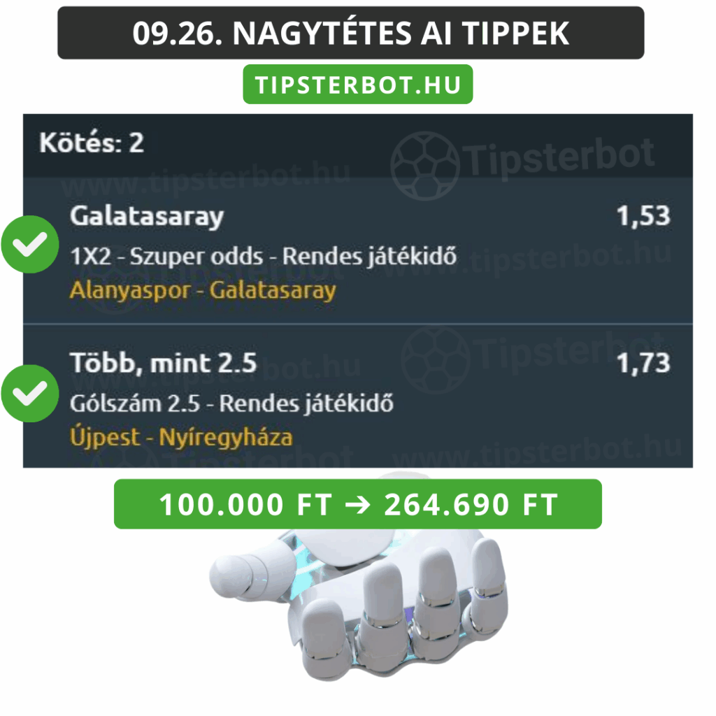 Mai AI Tippmix Tippek Ingyen Szelvény - 2025-09-27T093305.234
