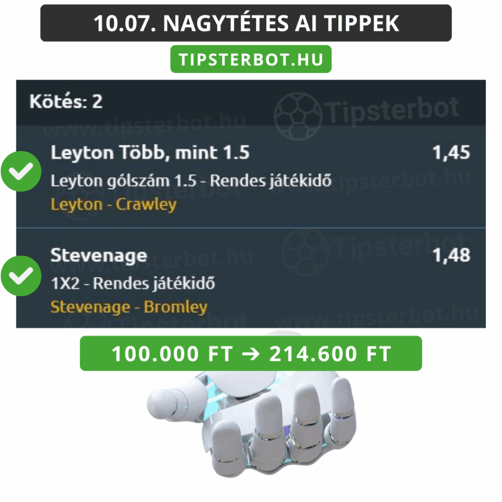 Mai AI Tippmix Tippek Ingyen Szelvény - 2025-10-08T130355.681