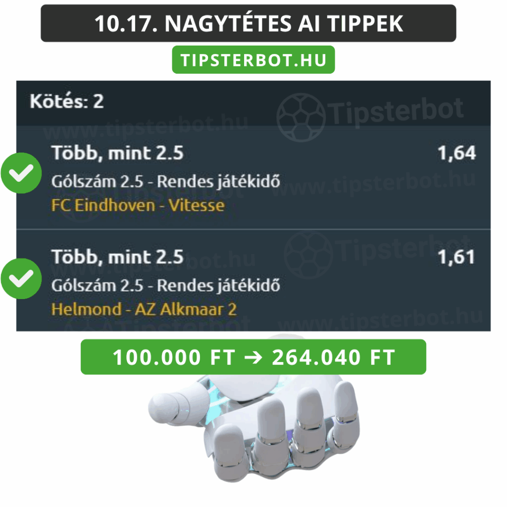 Mai AI Tippmix Tippek Ingyen Szelvény - 2025-10-18T092530.563