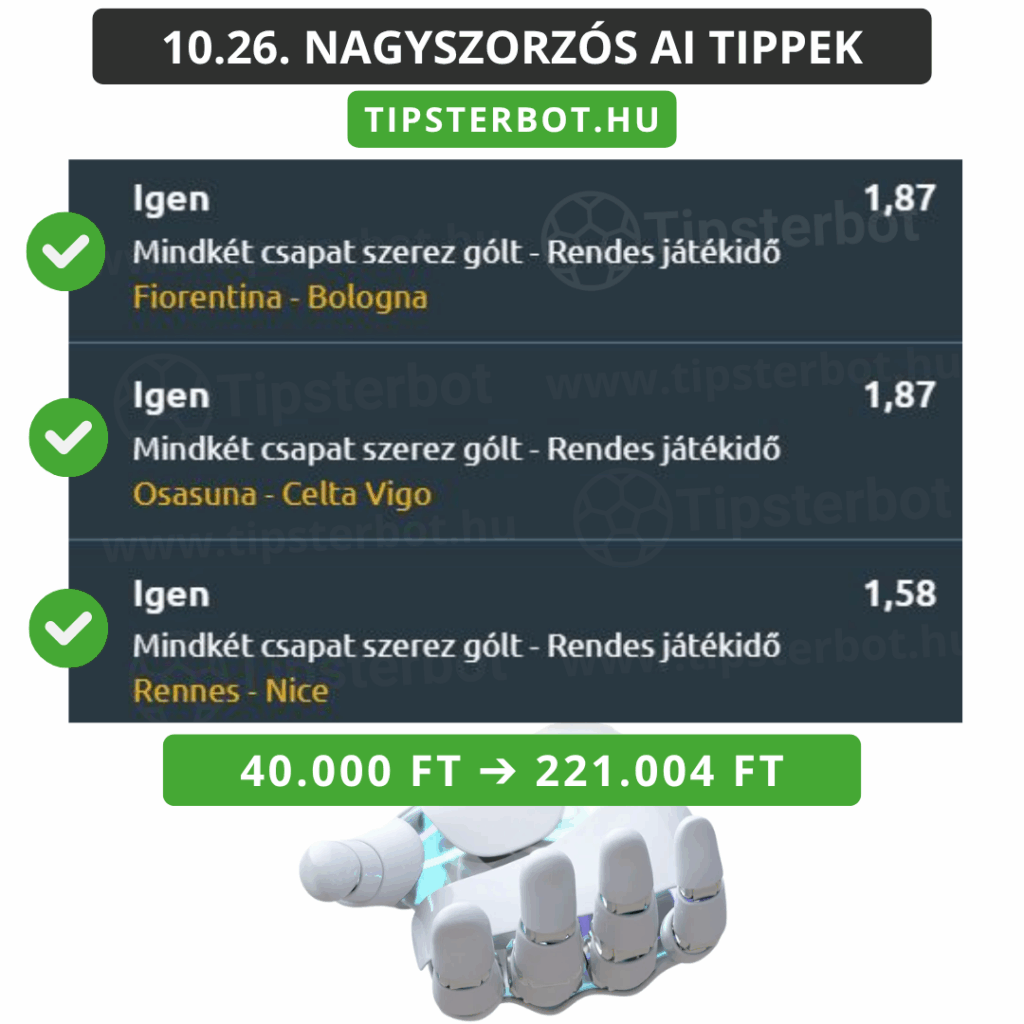 Mai AI Tippmix Tippek Ingyen Szelvény - 2025-10-27T093209.164