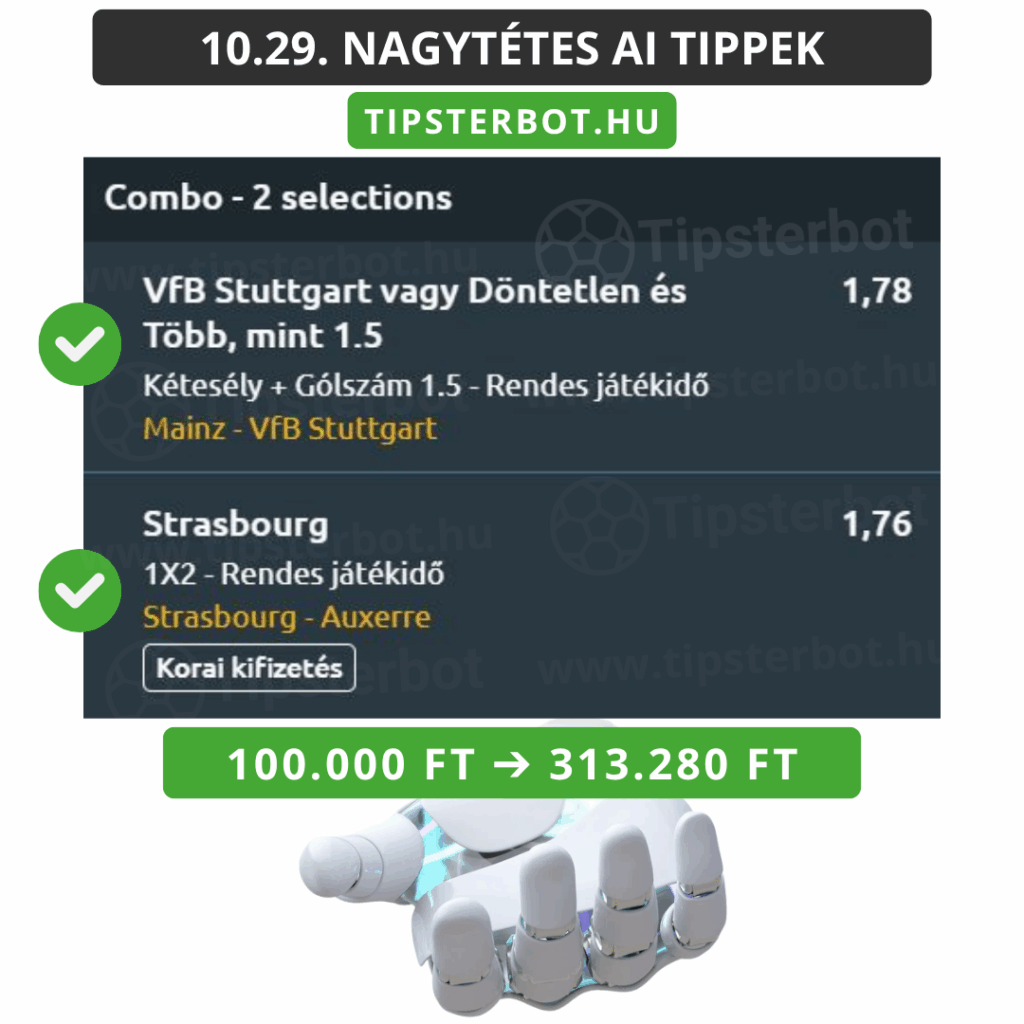 Mai AI Tippmix Tippek Ingyen Szelvény - 2025-10-30T095040.269