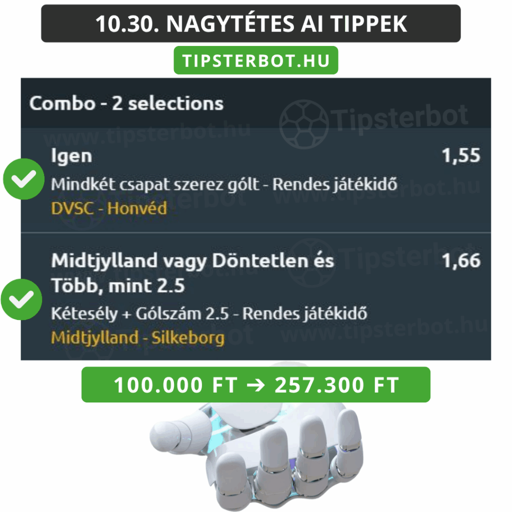 Mai AI Tippmix Tippek Ingyen Szelvény - 2025-10-31T100137.102