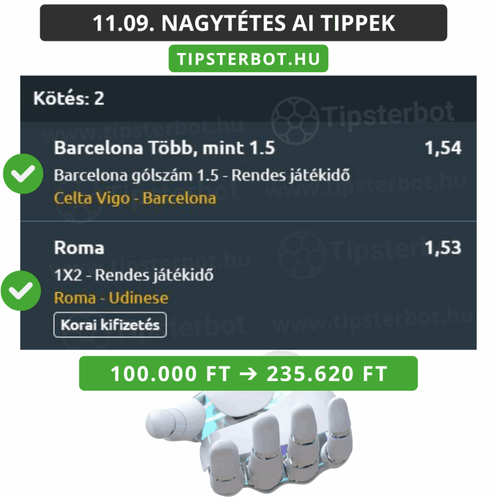 Mai AI Tippmix Tippek Ingyen Szelvény - 2025-11-10T140555.755