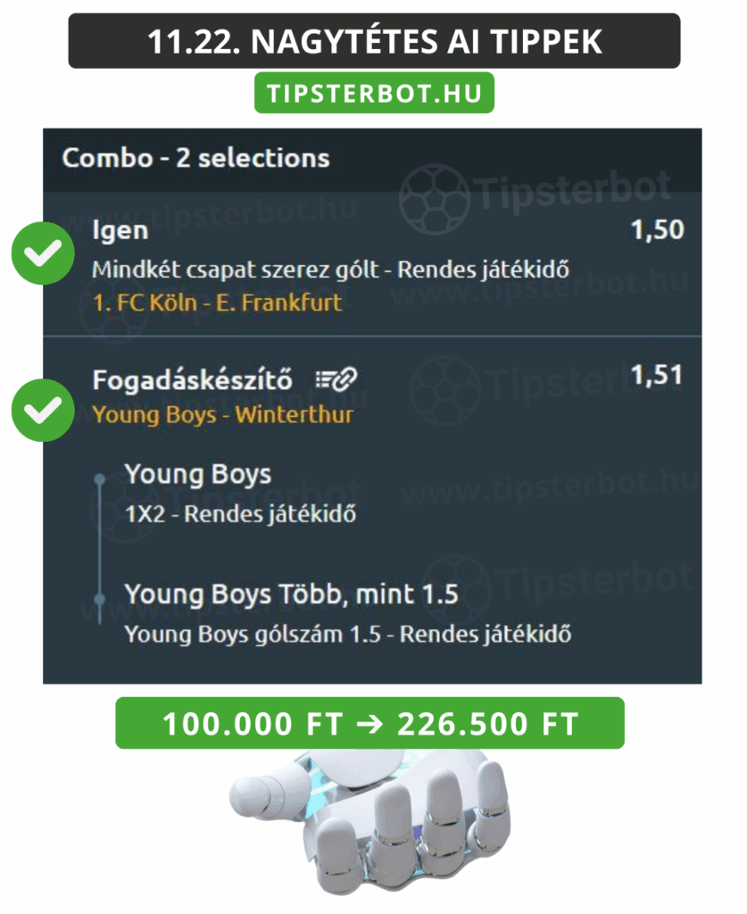 Mai AI Tippmix Tippek Ingyen Szelvény - 2025-11-23T092101.577