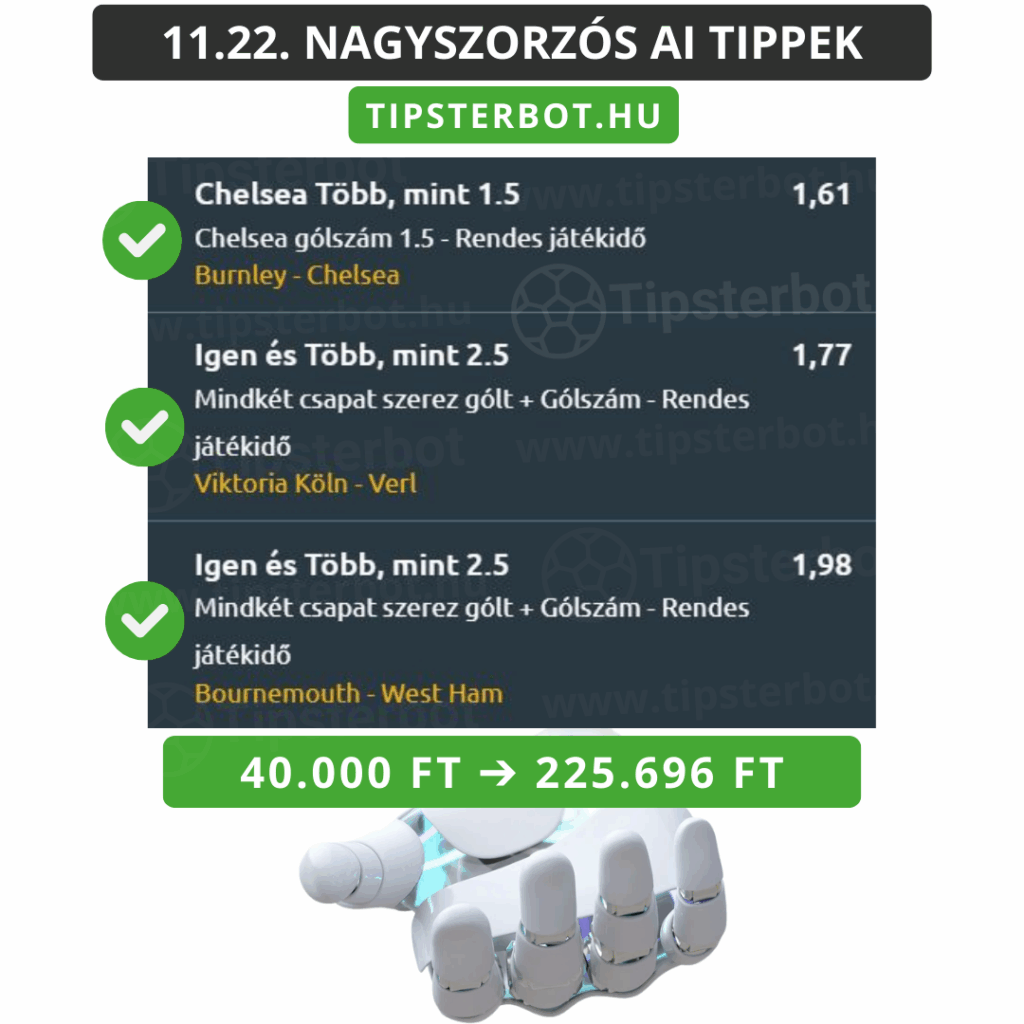 Mai AI Tippmix Tippek Ingyen Szelvény - 2025-11-23T092242.259