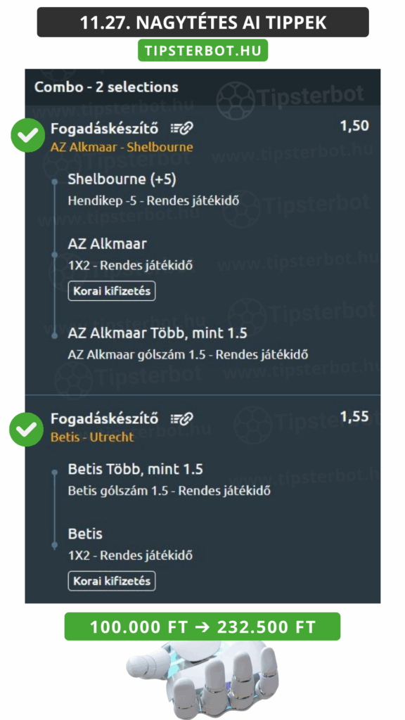 Mai AI Tippmix Tippek Ingyen Szelvény - 2025-11-28T081429.623