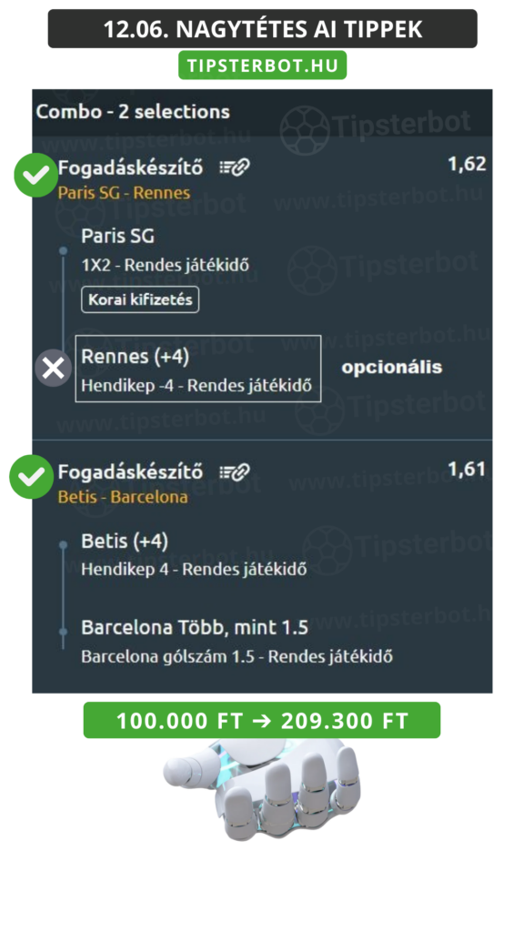 Mai AI Tippmix Tippek Ingyen Szelvény - 2025-12-07T091047.849