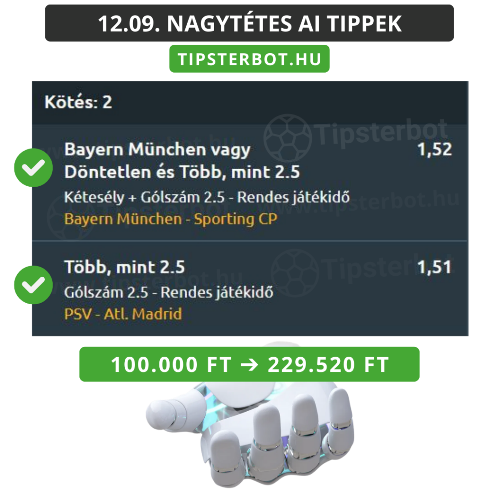 Mai AI Tippmix Tippek Ingyen Szelvény - 2025-12-10T060928.145