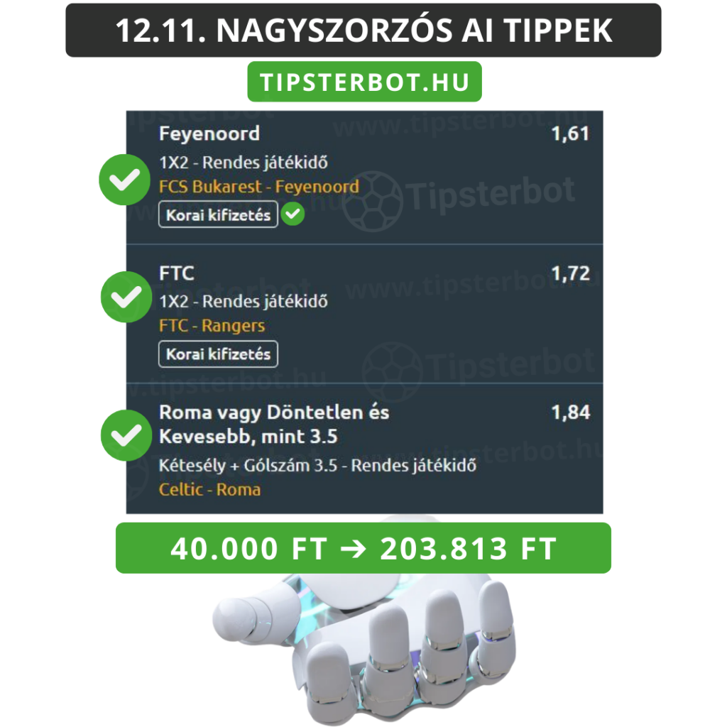 Mai AI Tippmix Tippek Ingyen Szelvény - 2025-12-12T111522.519