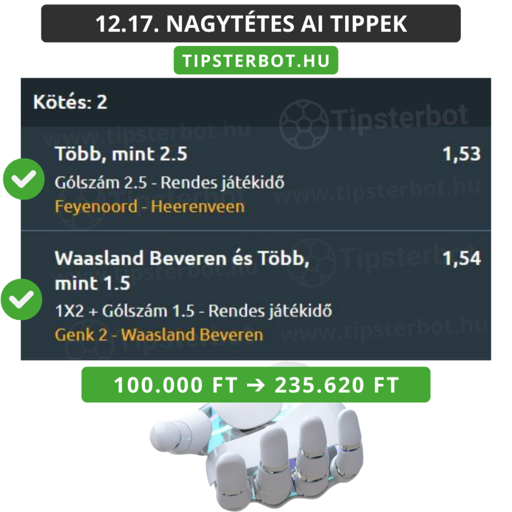 Mai AI Tippmix Tippek Ingyen Szelvény - 2025-12-18T115214.475