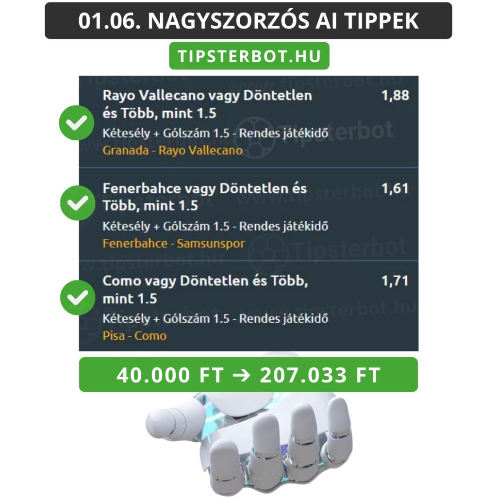 Mai AI Tippmix Tippek Ingyen Szelvény - 2026-01-07T092738.124