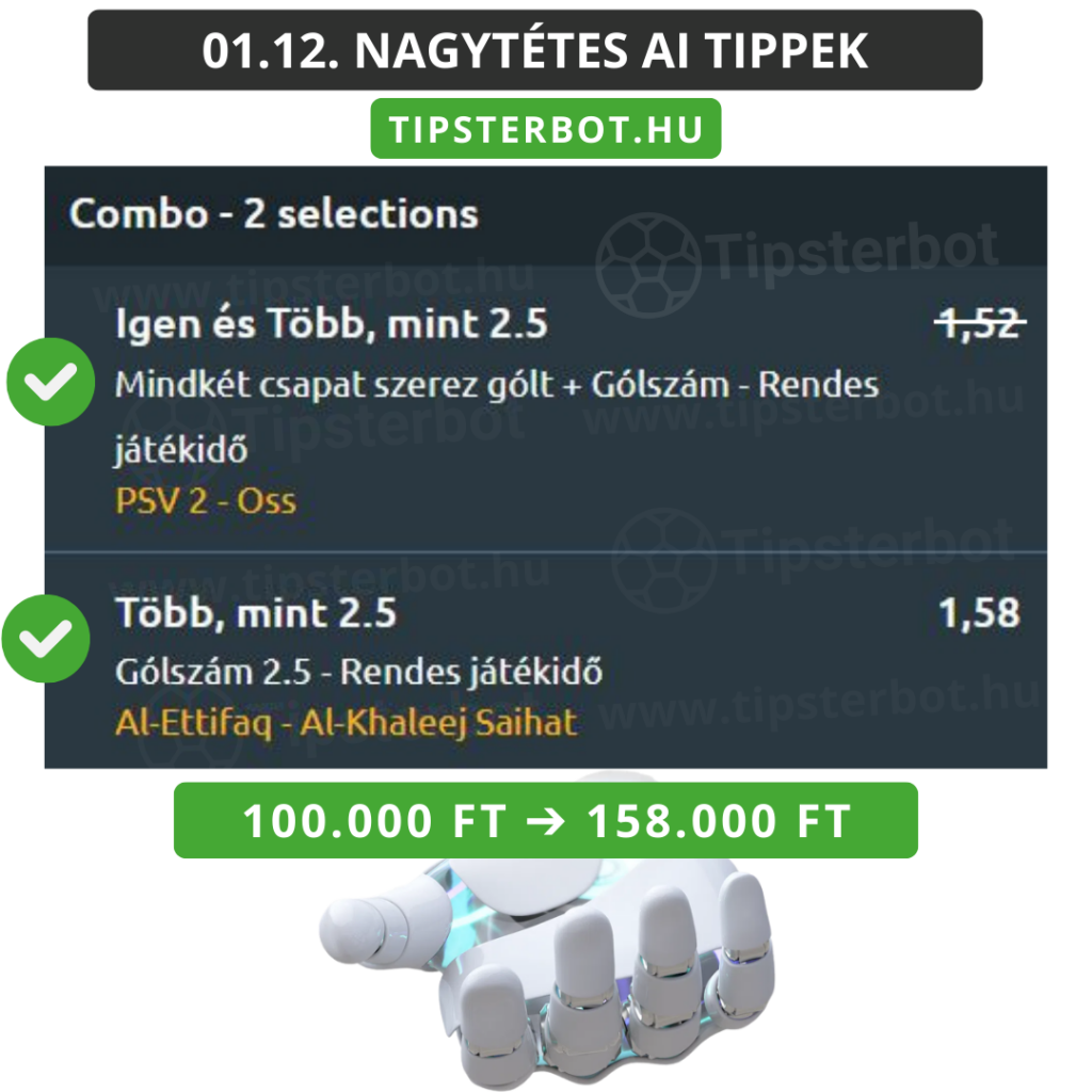 Mai AI Tippmix Tippek Ingyen Szelvény - 2026-01-13T062240.681