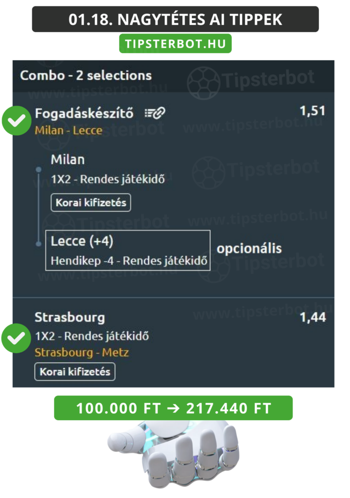 Mai AI Tippmix Tippek Ingyen Szelvény - 2026-01-19T111842.888