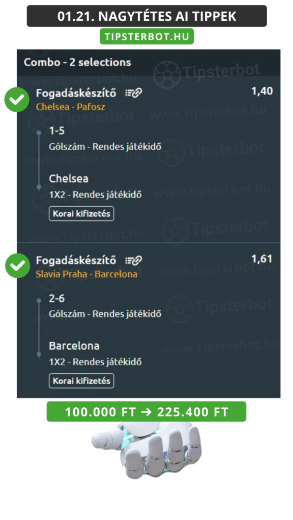 Mai AI Tippmix Tippek Ingyen Szelvény - 2026-01-22T062044.528