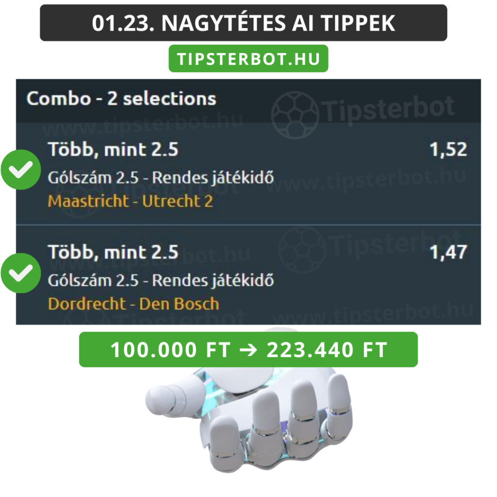 Mai AI Tippmix Tippek Ingyen Szelvény - 2026-01-24T123134.933