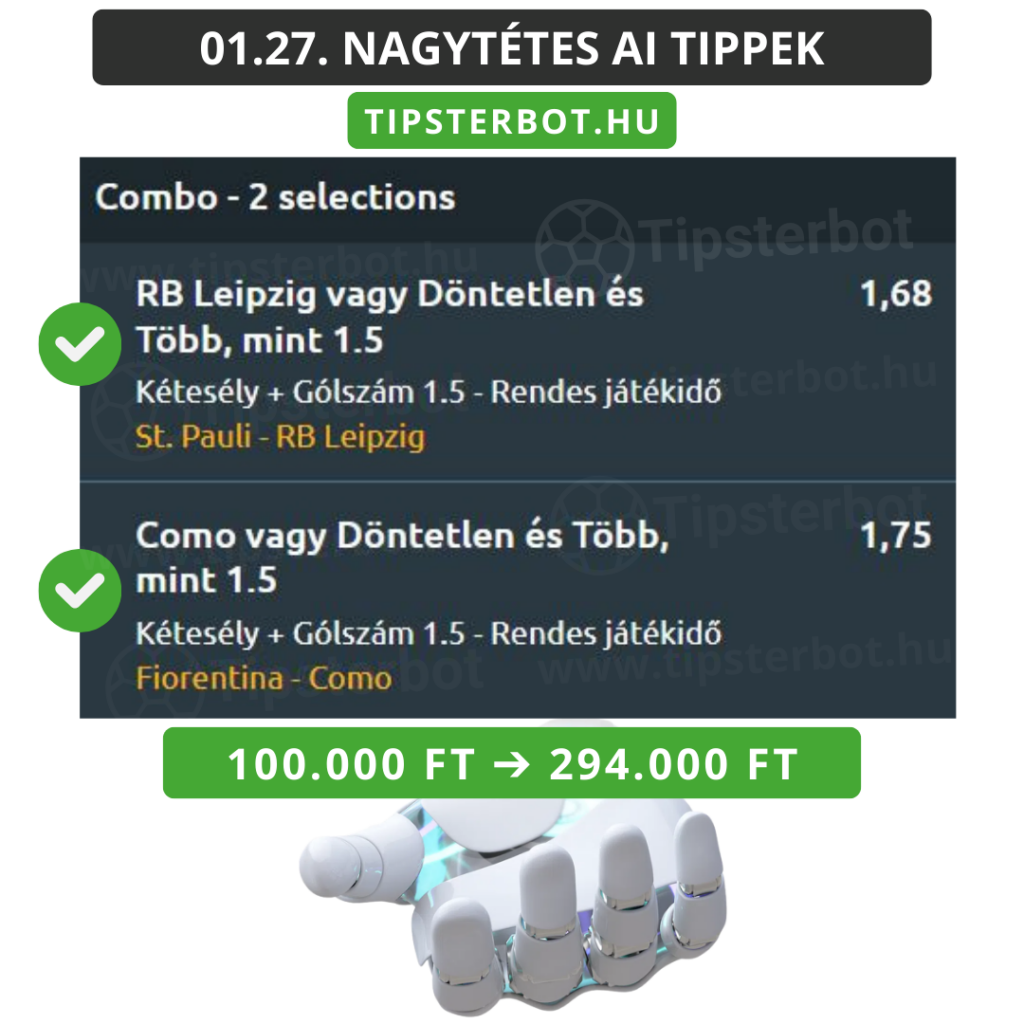 Mai AI Tippmix Tippek Ingyen Szelvény - 2026-01-28T063304.359