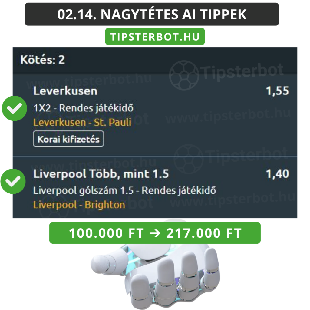 Mai AI Tippmix Tippek Ingyen Szelvény - 2026-02-15T090239.594