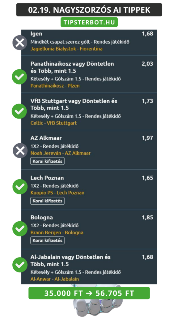 Mai AI Tippmix Tippek Ingyen Szelvény - 2026-02-20T093948.025