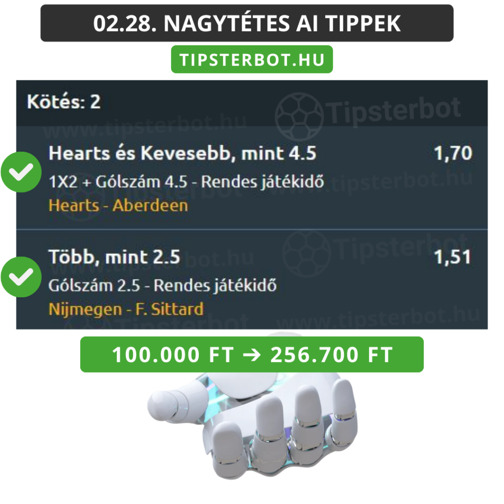 Mai AI Tippmix Tippek Ingyen Szelvény - 2026-03-01T064315.872