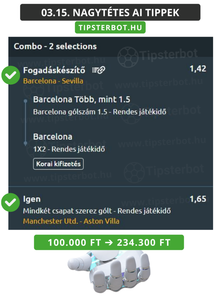 Mai AI Tippmix Tippek Ingyen Szelvény - 2026-03-16T100251.307