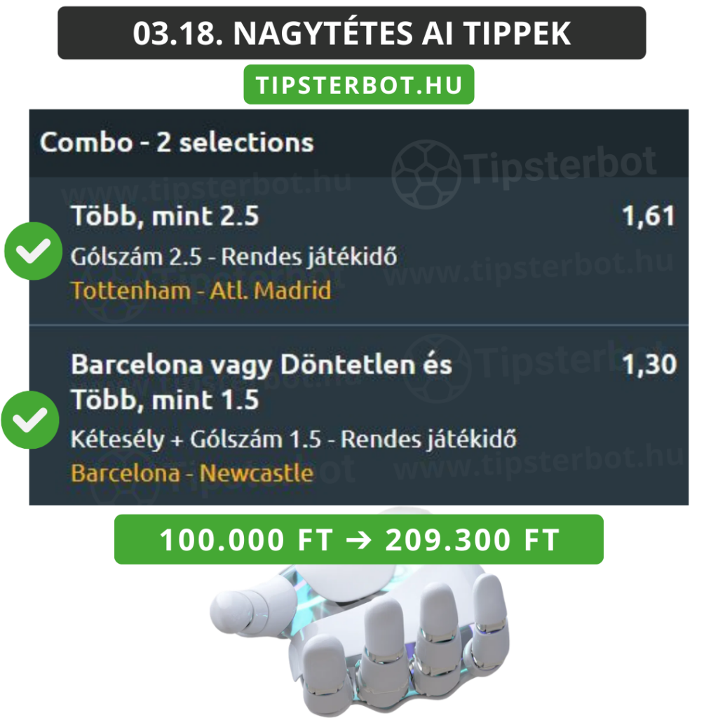 Mai AI Tippmix Tippek Ingyen Szelvény - 2026-03-19T061635.082