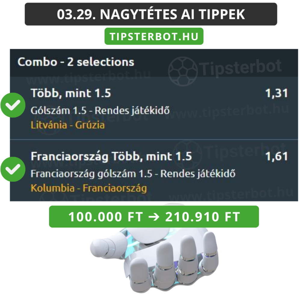 Mai AI Tippmix Tippek Ingyen Szelvény - 2026-03-30T090247.605