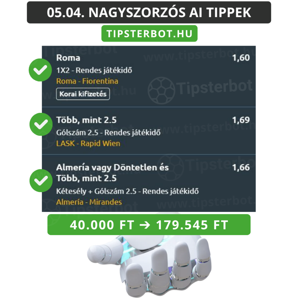 Mai AI Tippmix Tippek Ingyen Szelvény - 2026-05-05T061218.554