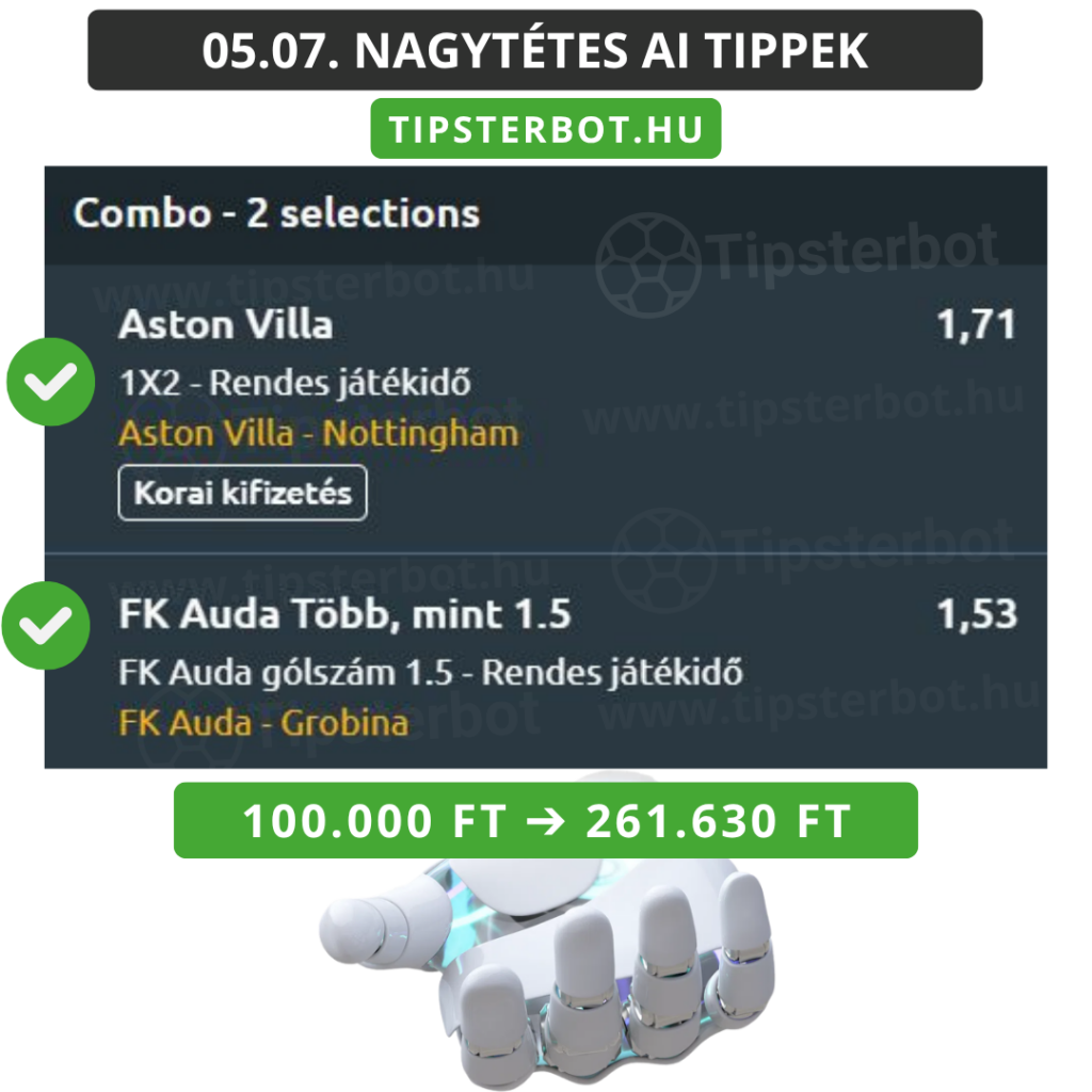 Mai AI Tippmix Tippek Ingyen Szelvény - 2026-05-08T095116.693