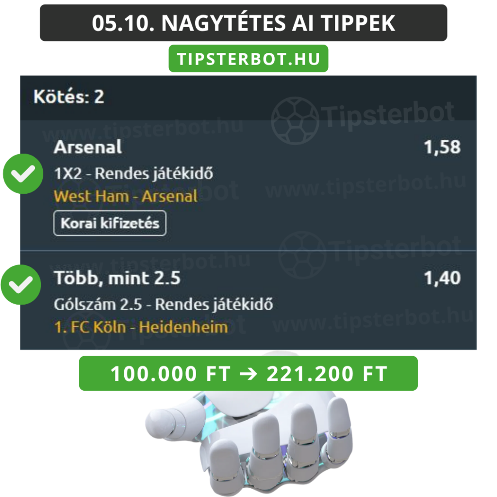 Mai AI Tippmix Tippek Ingyen Szelvény - 2026-05-11T100641.791