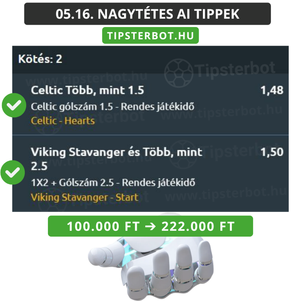 Mai AI Tippmix Tippek Ingyen Szelvény - 2026-05-17T011657.470