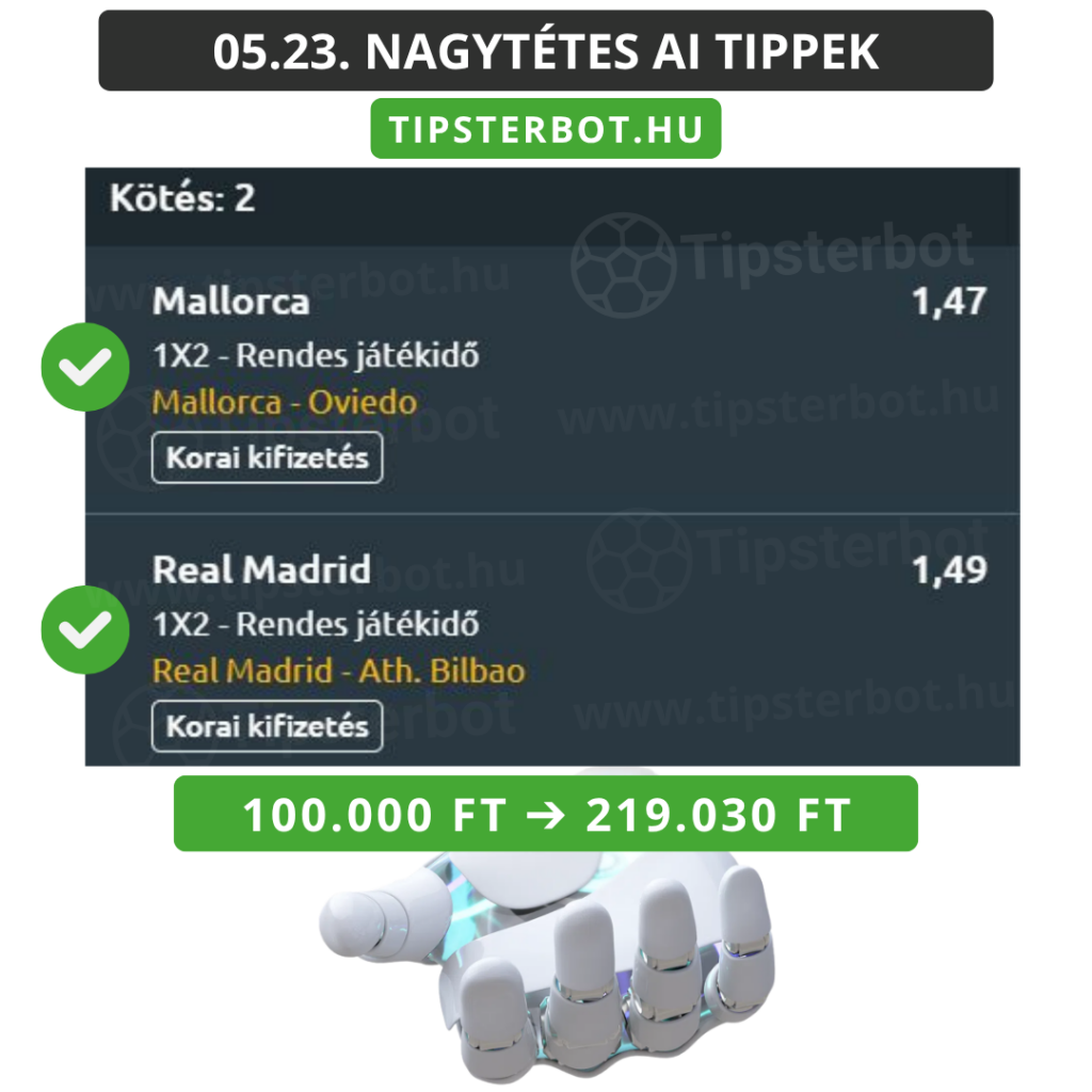 Mai AI Tippmix Tippek Ingyen Szelvény - 2026-05-24T113917.674