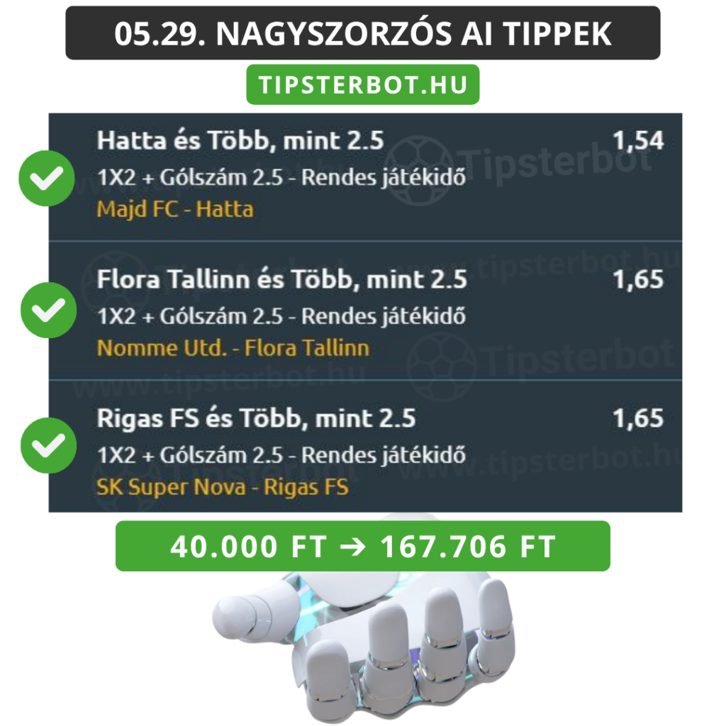 Mai AI Tippmix Tippek Ingyen Szelvény - 2026-05-30T103510.742