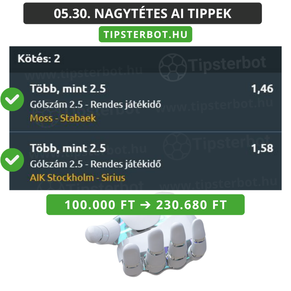 Mai AI Tippmix Tippek Ingyen Szelvény - 2026-05-31T104759.806