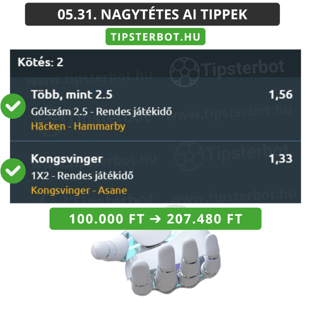 Mai AI Tippmix Tippek Ingyen Szelvény - 2026-06-01T110841.889