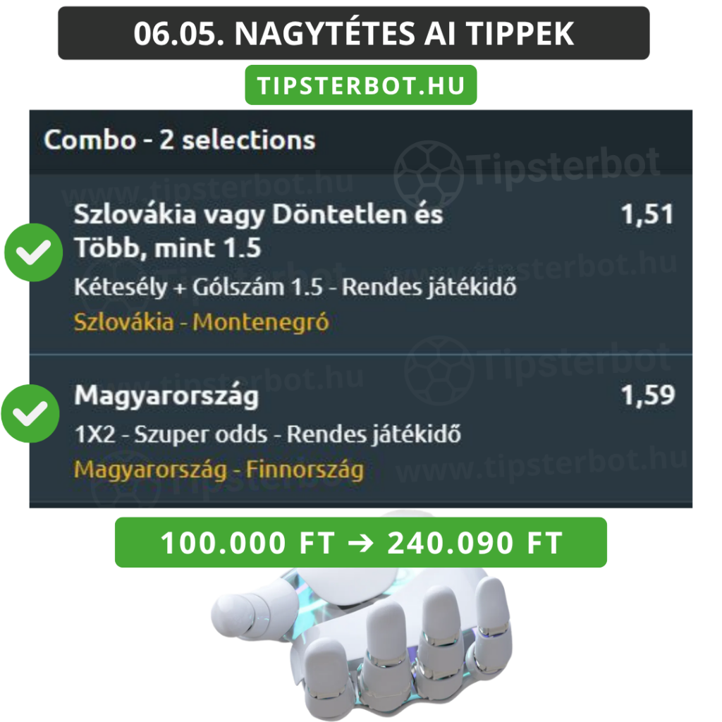 Mai AI Tippmix Tippek Ingyen Szelvény - 2026-06-06T071122.860
