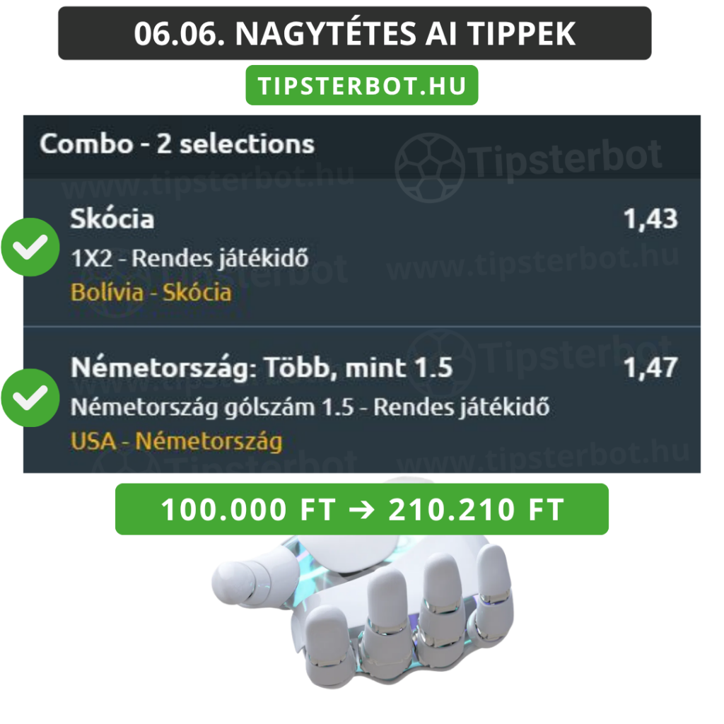 Mai AI Tippmix Tippek Ingyen Szelvény - 2026-06-07T082530.793